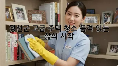 ✨정선군 고급 주택 청소, 품격 있는 삶의 시작!🏡