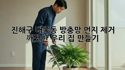 🏡 진해구 대죽동 방충망 먼지 제거, ✨ 깨끗한 우리 집 만들기!